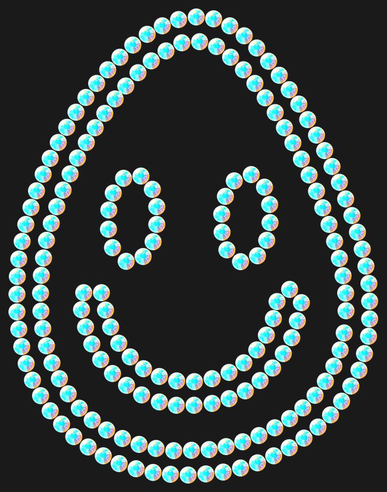 Трафарет A smile in a drop — RHT_SMILE4_SS16_CRYSTAL_AB_DMC