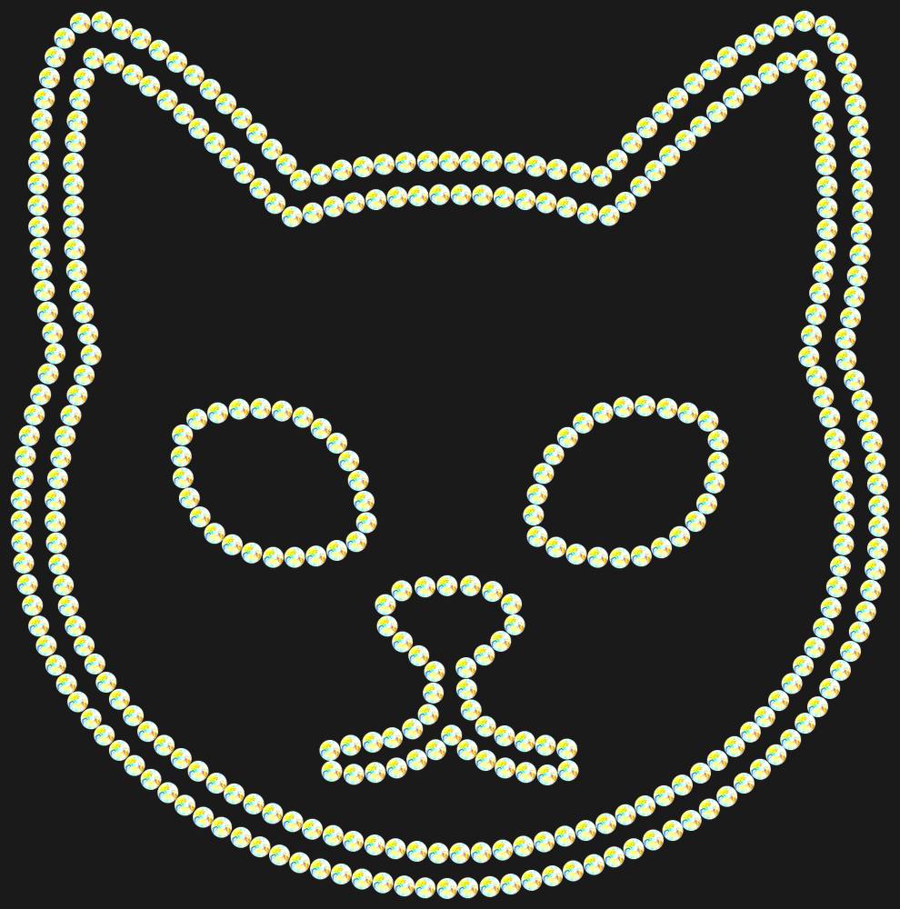Трафарет Cat — RHT_CAT1_SS10_CRYSTAL_AB