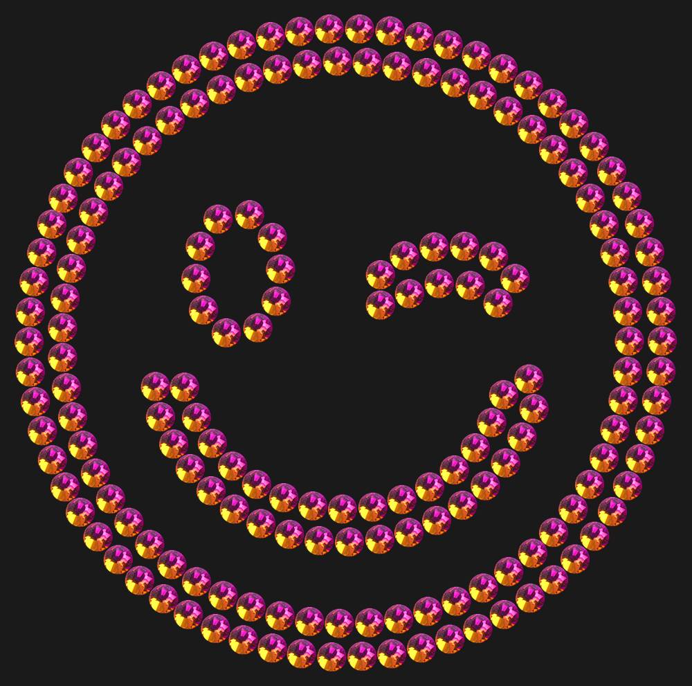 Трафарет Winking emoji — RHT_SMILE2_SS16_RAINBOW