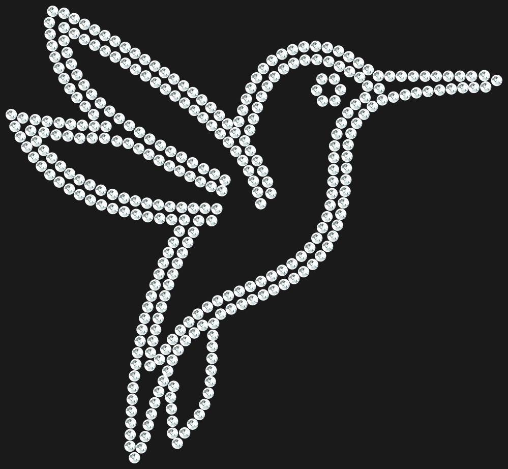 Трафарет Hummingbird — RHT_HUMMINGBIRD1_SS12_CRYSTAL_CLEAR