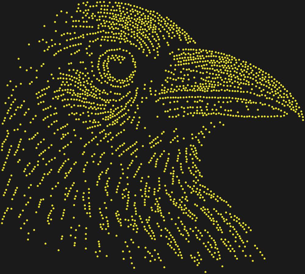 Трафарет Ворон — RHT_RAVEN1_SS10_OLIVE