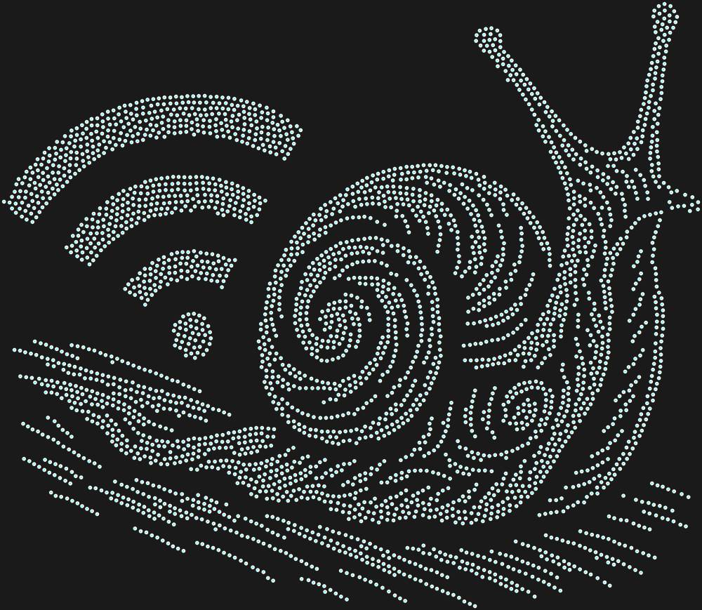 Трафарет Медленный интернет — RHT_SNAIL3_SS10_CRYSTAL_AB_DMC