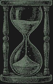 Рисунок из страз «Песочные часы»: 6152 сияющих мгновения, застывших в блеске, чтобы вечно напоминать о ценности каждого уходящего мига.