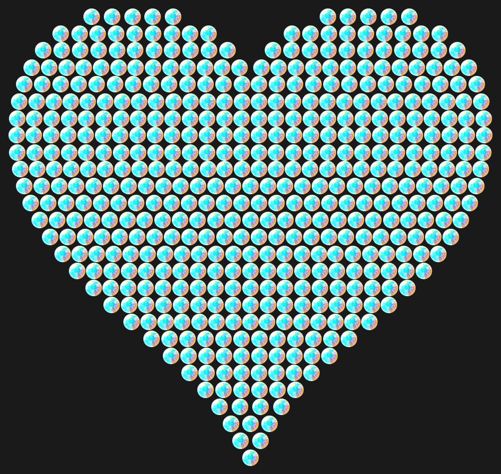 Трафарет A big heart — HEART4
