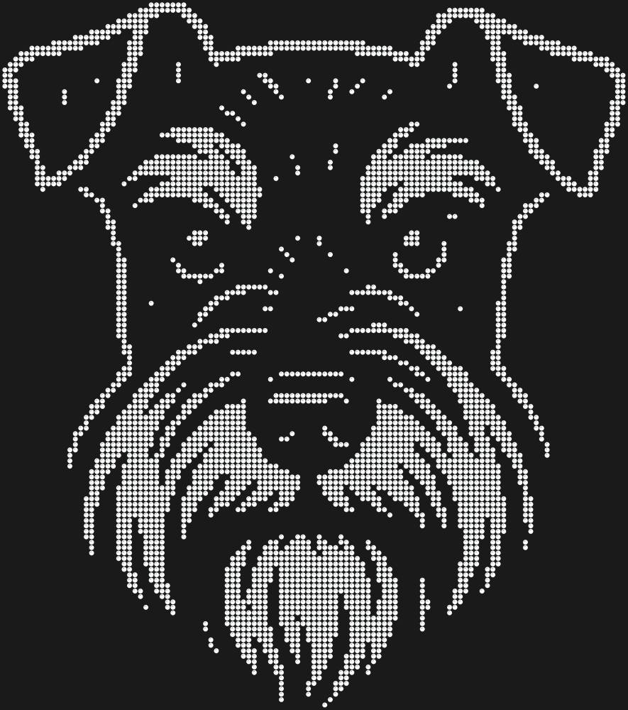Трафарет Miniature Schnauzer — RHT_DOG1_SS12_CRYSTAL_CLEAR