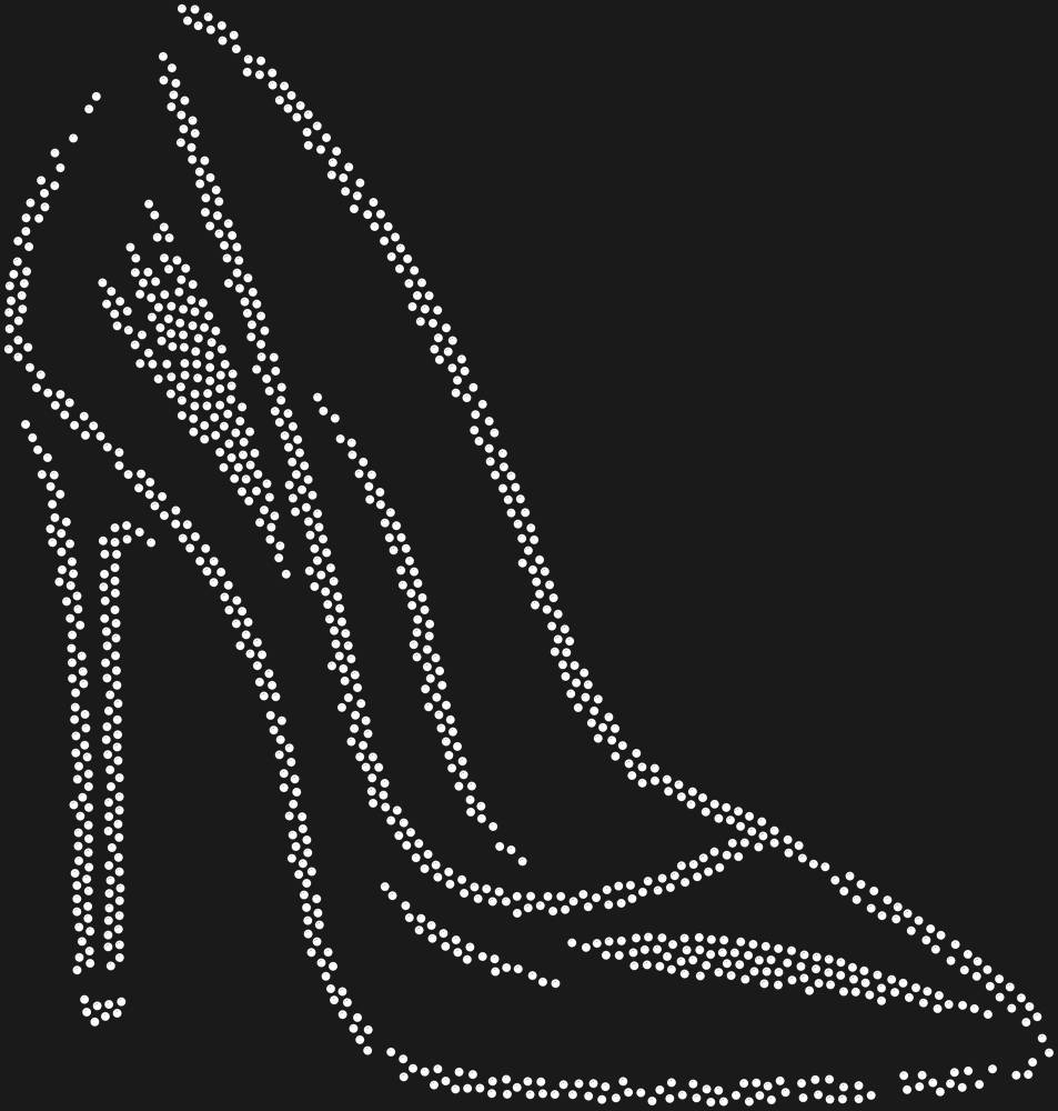 Трафарет Stiletto heel — RHT_STILETTO1_SS16_CRYSTAL_CLEAR
