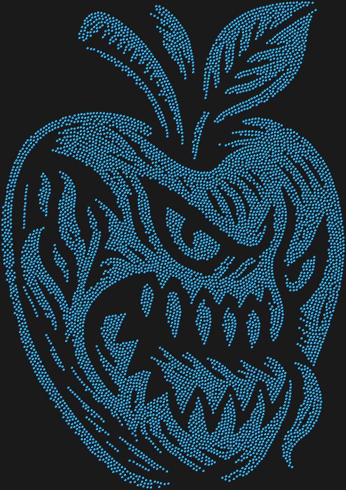 Трафарет Apple monster — RHT_APPLEMONSTER1_SS4_SAPPHIRE