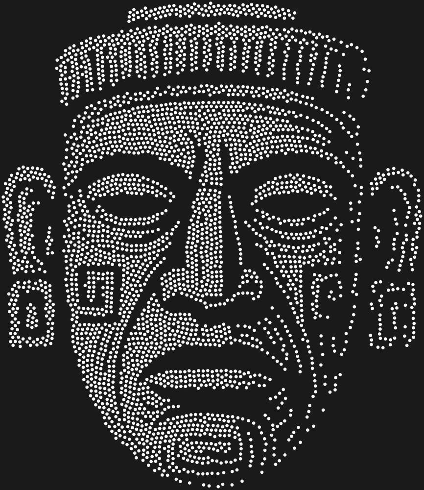 Трафарет Маска Мексика — RHT_MEXICANMASK1_SS12_CRYSTAL_CLEAR