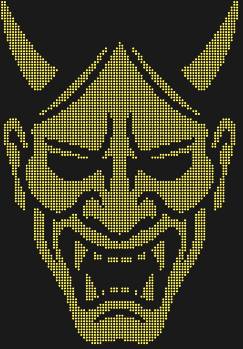 Рисунок из страз «Японская маска Хання» с 4292 сияющими огоньками: позвольте этому мистическому оберегу, сотканному из света, привнести загадочную силу и древнюю мудрость в ваш мир, оберегая от невзгод.