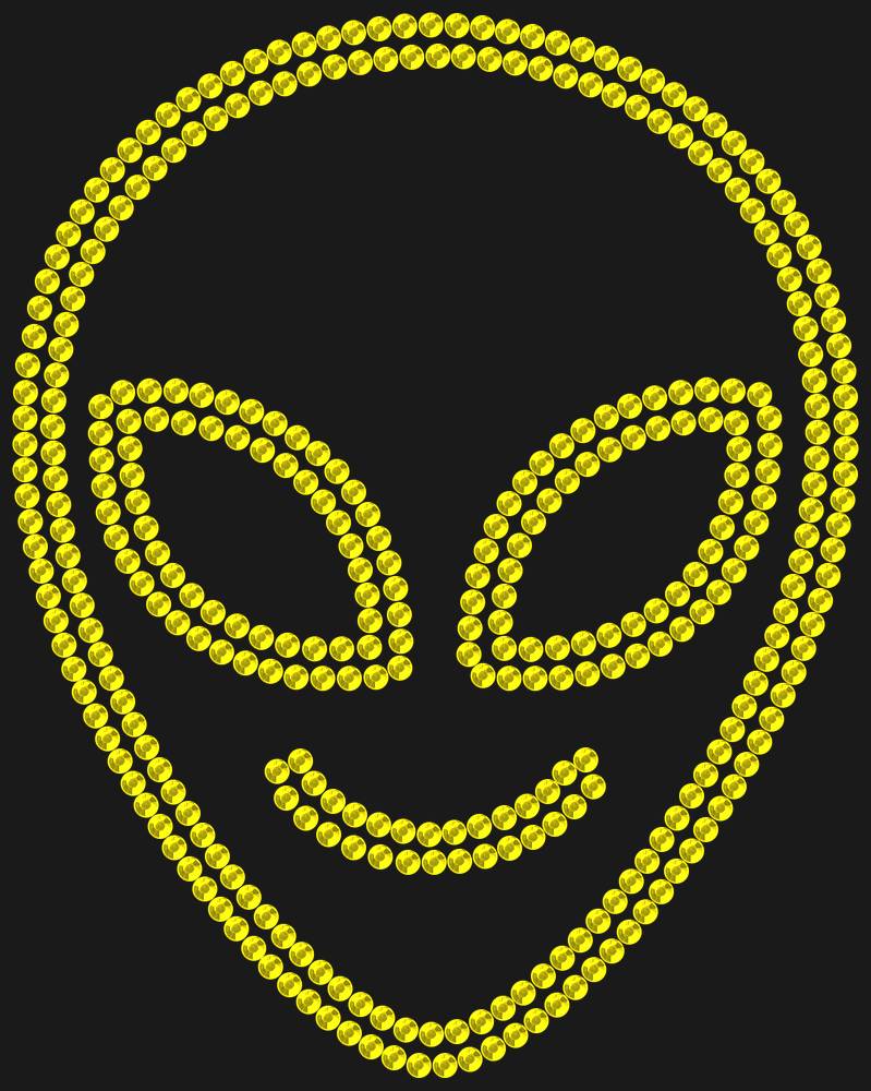 Трафарет Cute alien — RHT_UFO2_SS16_CITRINE