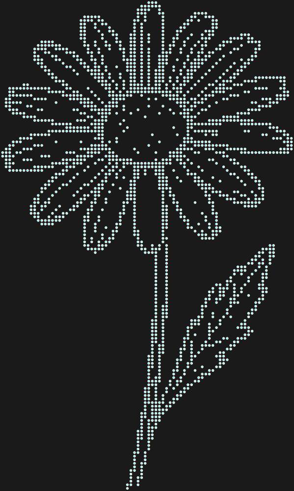 Трафарет Chamomile — RHT_CHAMOMILE1_SS12_CRYSTAL_AB_DMC