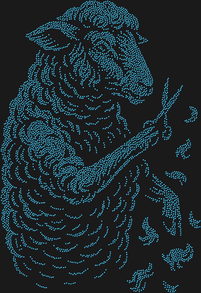 Трафарет Стригущаяся овца — RHT_SHEEP1_SS10_SAPPHIRE
