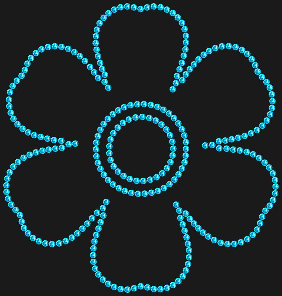 Трафарет Forget-me-not — RHT_FLOWER3_SS16_AQUAMARINE
