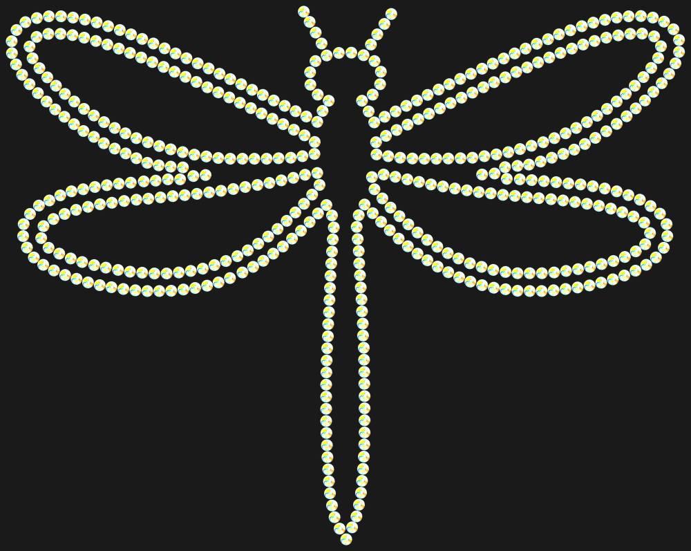 Трафарет Dragonfly — RHT_DRAGONFLY1_SS16_CRYSTAL_AB