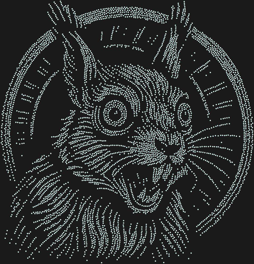 Трафарет Белка в колесе — RHT_SQUIRREL2_SS12_CRYSTAL_AB_DMC