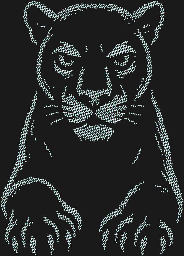 Трафарет Panther — RHT_PANTHER1_SS6_CRYSTAL_AB_DMC