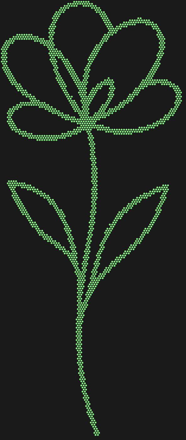 Трафарет Цветок — FLOWER5