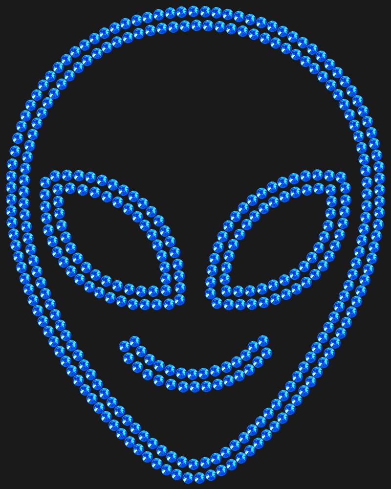 Трафарет Cute alien — RHT_UFO2_SS10_SAPPHIRE