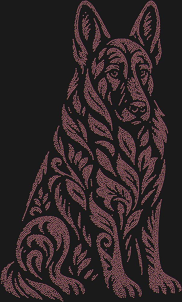 Трафарет German Shepherd — RHT_SHEPHERD1_SS8_RAINBOW