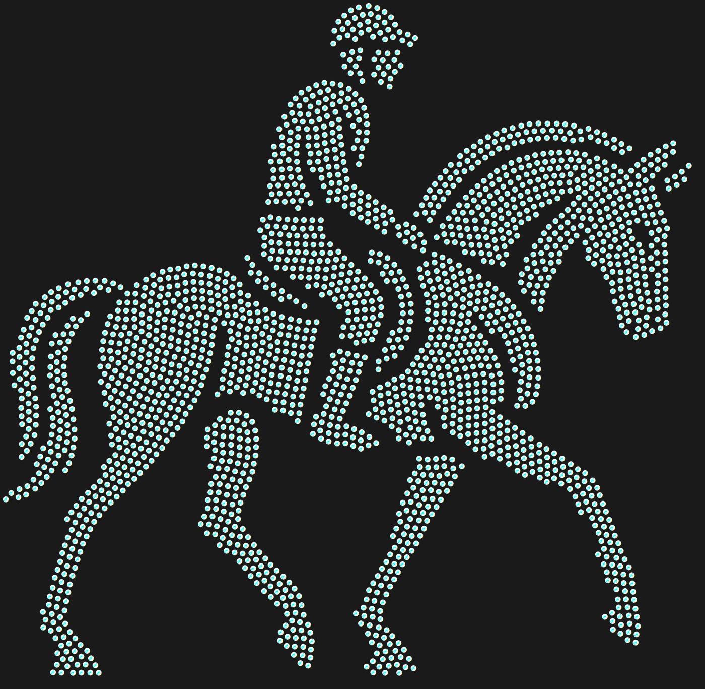 Трафарет Всадник на лошади — HORSERIDER1