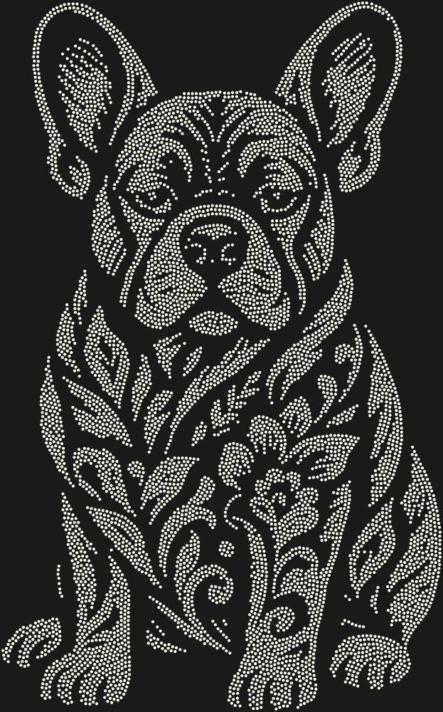 Трафарет Французский бульдог — RHT_FRENCHBULLDOG1_SS16_CRYSTAL_AB