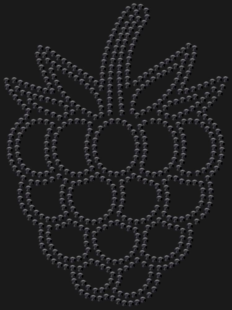 Трафарет Raspberry — RHT_RASPBERRY1_SS10_JET_BLACK