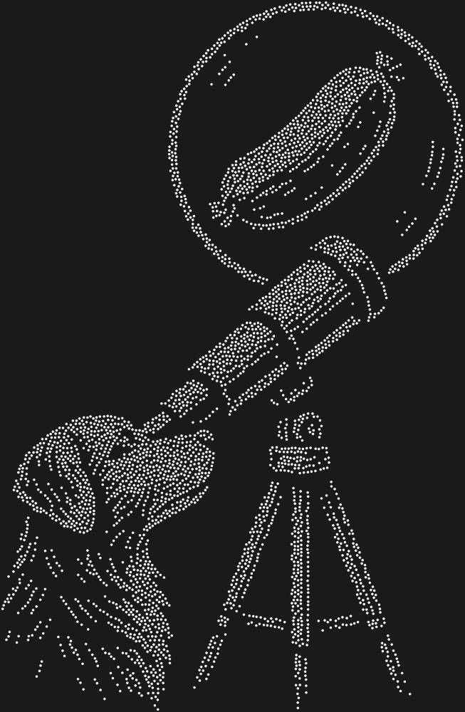 Трафарет Пес-астроном — RHT_DOG6_SS6_CRYSTAL_AB