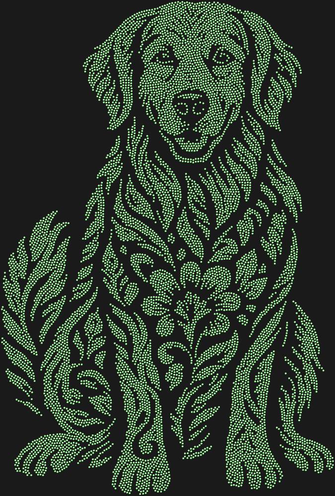 Трафарет Золотистый ретривер — RHT_GOLDENRETRIEVER1_SS4_LT_PERIDOT