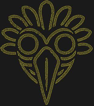 Рисунок из страз «Маска Колибри», сияющий 2653 гранями, подарит вам крылья вдохновения, открывая тайны древних цивилизаций в каждом искрящемся переливе.