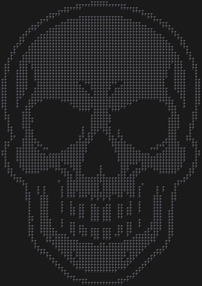 Трафарет Skull — RHT_SKULL1_SS16_JET_BLACK
