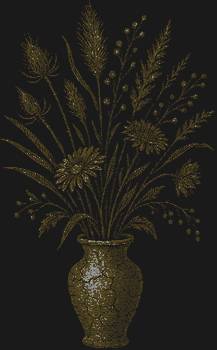 Рисунок из страз «Букет в фактурной вазе» – это 16816 искрящих бликов, застывших в хрупкой красоте, что шепчет о тайнах минувших веков.