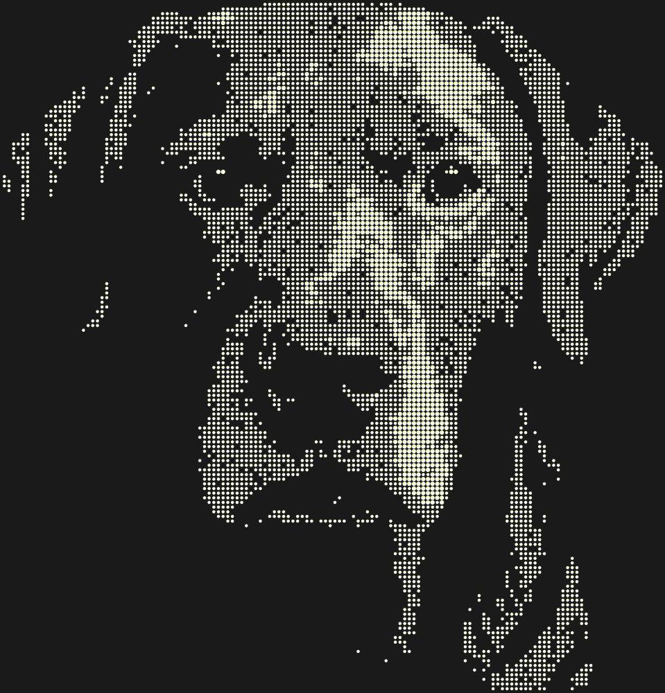 Трафарет Labrador — RHT_DOG3_MULTY_CRYSTAL_AB