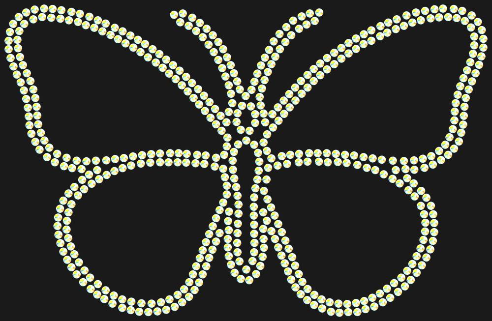 Трафарет Butterfly — RHT_BUTTERFLY1_SS6_CRYSTAL_AB