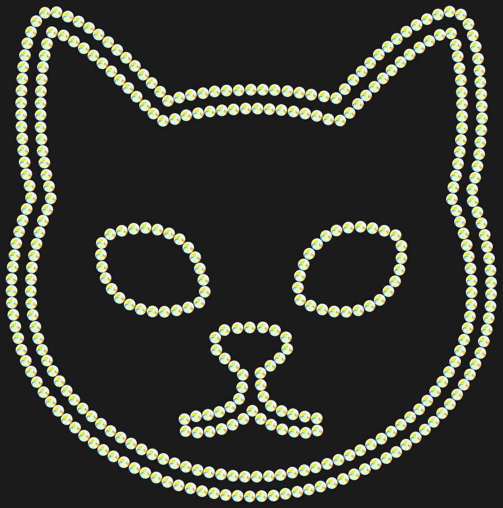 Трафарет Cat — RHT_CAT1_SS12_CRYSTAL_AB