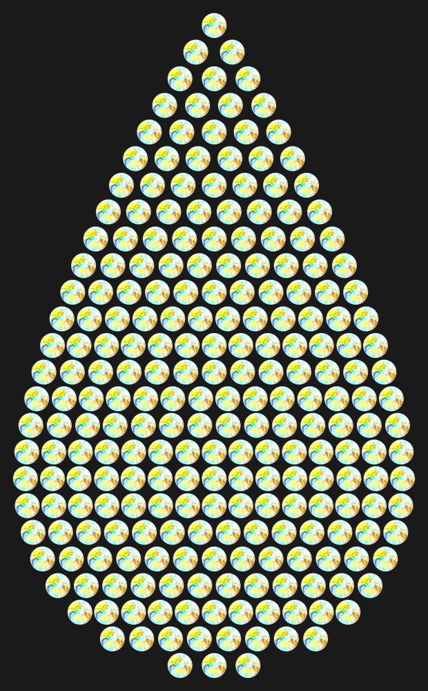 Трафарет A big drop — RHT_DROP3_SS20_CRYSTAL_AB