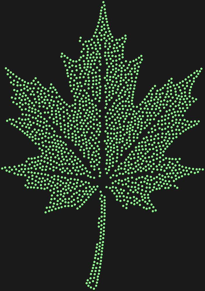 Трафарет Maple leaf — RHT_MAPLELEAF1_SS16_LT_PERIDOT
