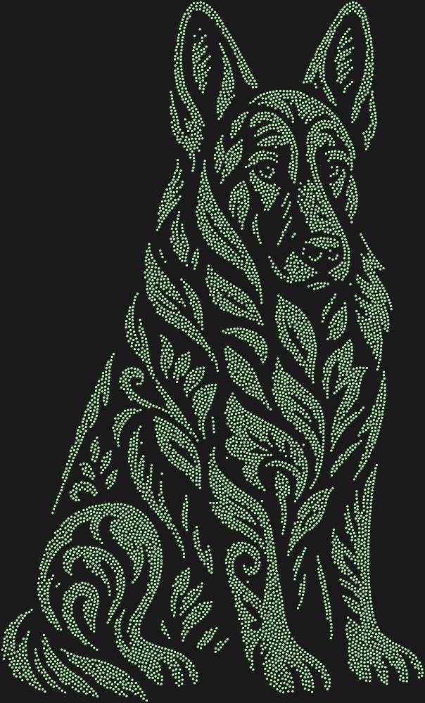 Трафарет German Shepherd — RHT_SHEPHERD1_SS10_LT_PERIDOT