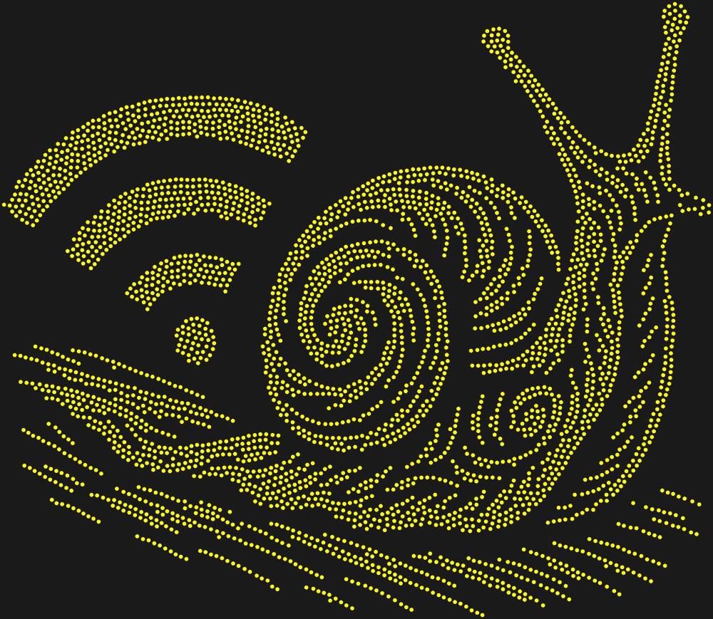Трафарет Медленный интернет — RHT_SNAIL3_SS10_CITRINE