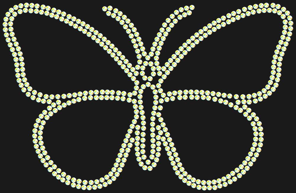Трафарет Butterfly — RHT_BUTTERFLY1_SS20_CRYSTAL_AB