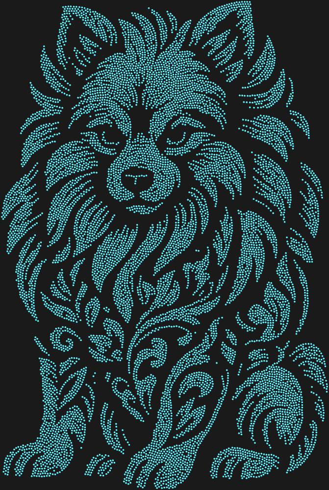 Трафарет Pomeranian Spitz — RHT_SPITZ1_SS8_LT_SAPPHIRE