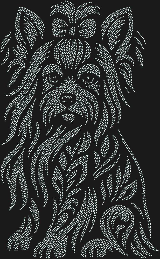 Трафарет Yorkshire Terrier — RHT_YORKSHIRETERRIER1_SS4_CRYSTAL_AB_DMC