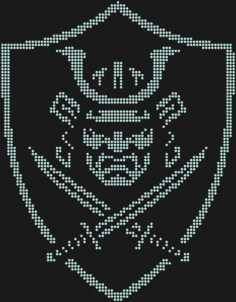 Трафарет Samurai shield — RHT_SAMURAI1_SS20_CRYSTAL_AB_DMC