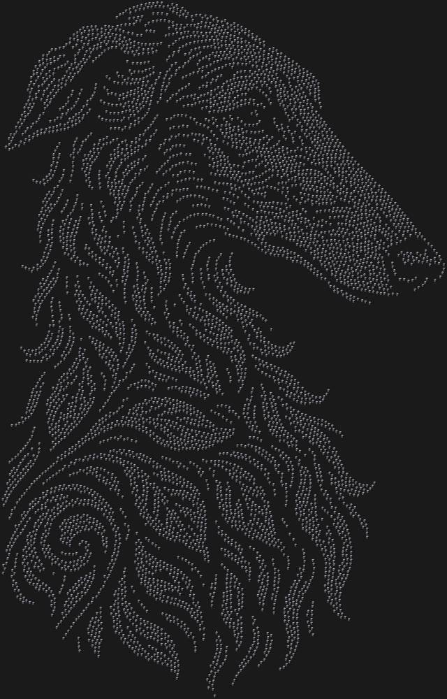 Трафарет Русская борзая — RHT_GREYHOUND1_SS16_JET_BLACK