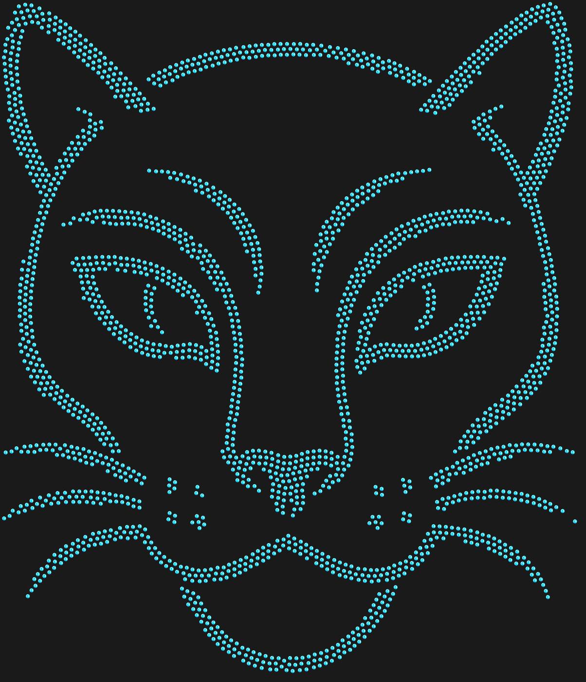 Трафарет Маска Пантера племени Луба, Конго — PANTHERMASK1