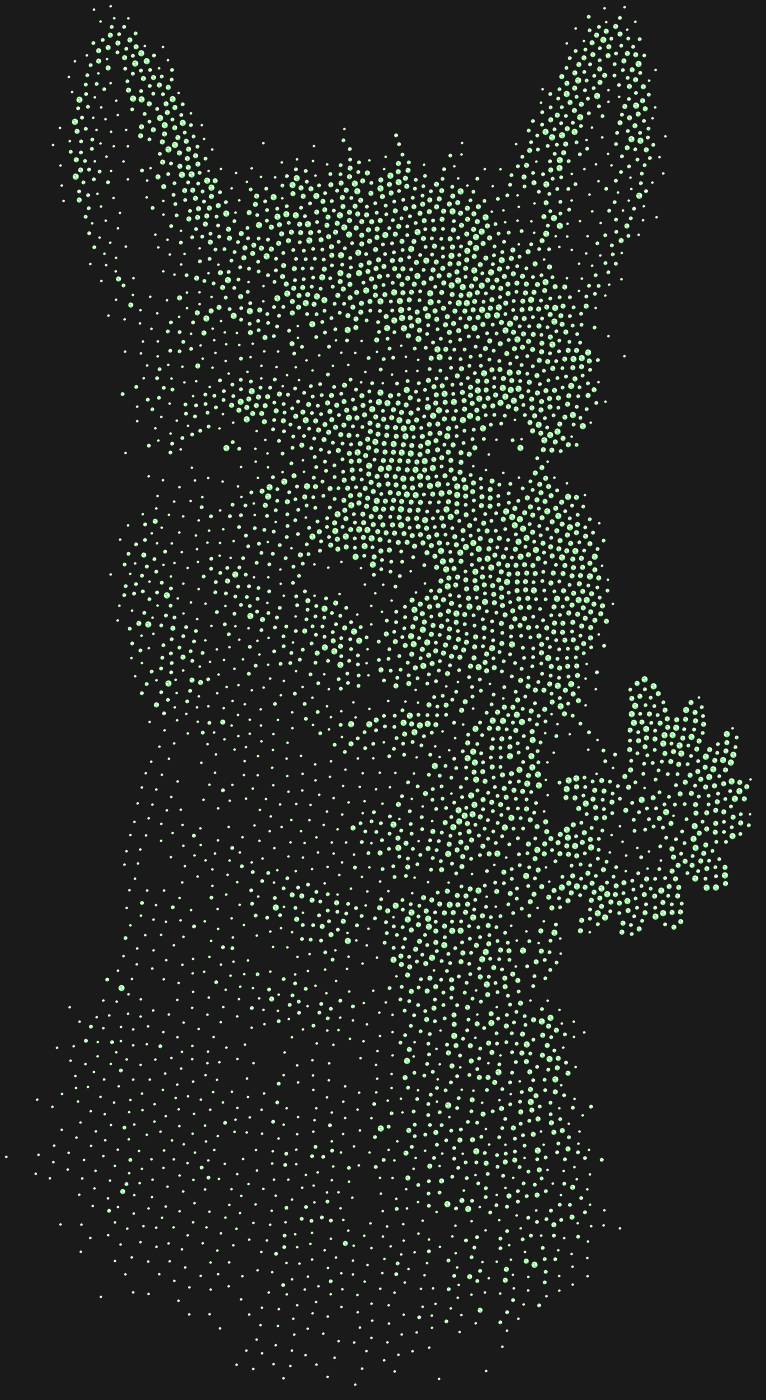 Трафарет Альпака — ALPACA1