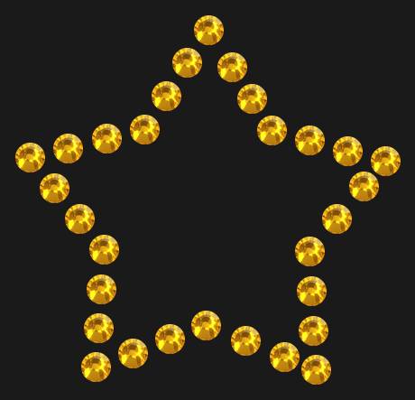 Трафарет Mini star contour — RHT_STAR4_SS10_TOPAZ