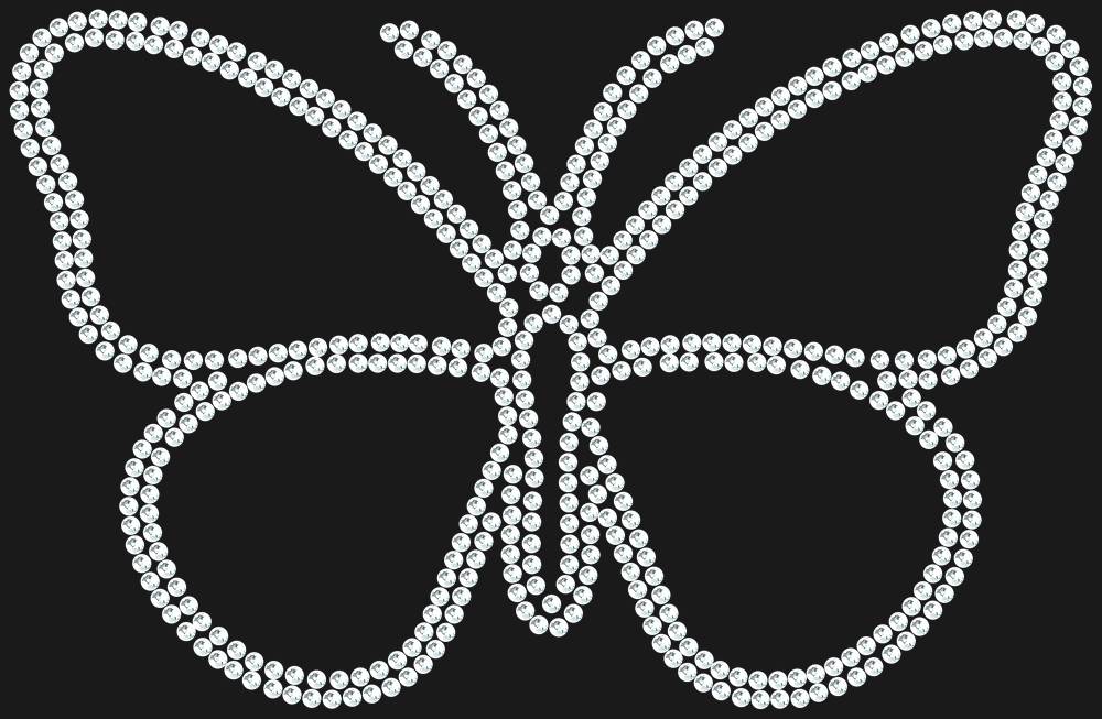 Трафарет Butterfly — RHT_BUTTERFLY1_SS16_CRYSTAL_CLEAR