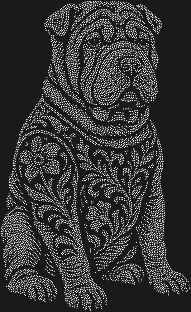 Трафарет Шарпей — RHT_DOG5_SS6_CRYSTAL_AB