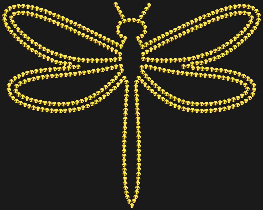 Трафарет Dragonfly — RHT_DRAGONFLY1_SS16_GOLD