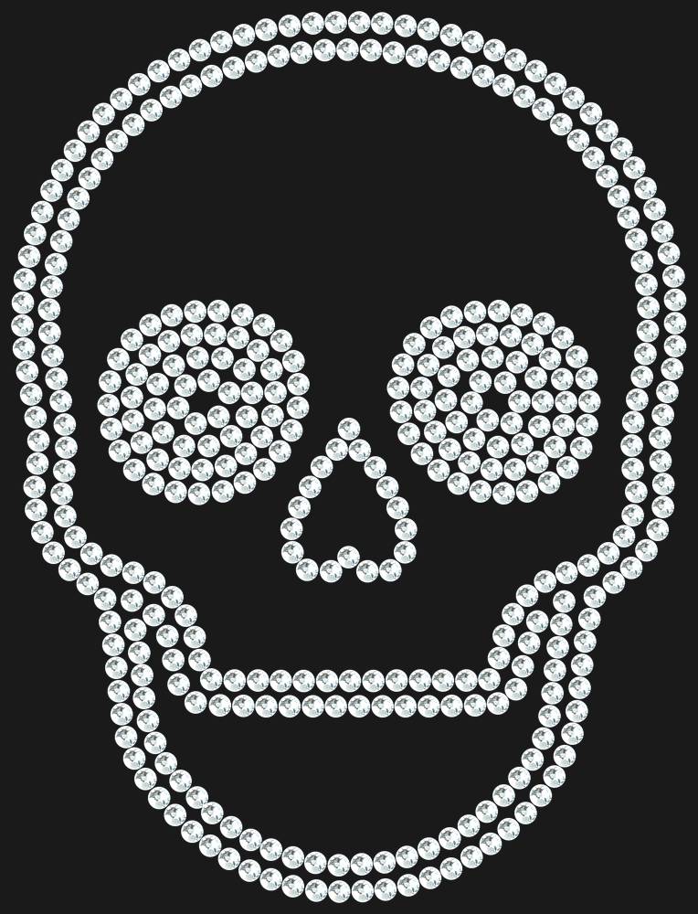 Трафарет Skull — RHT_SCULL2_SS16_CRYSTAL_CLEAR